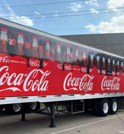 Custom commercial truck signage