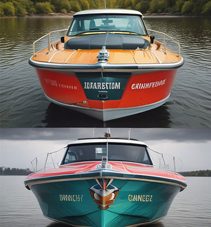 Custom boat wrap services