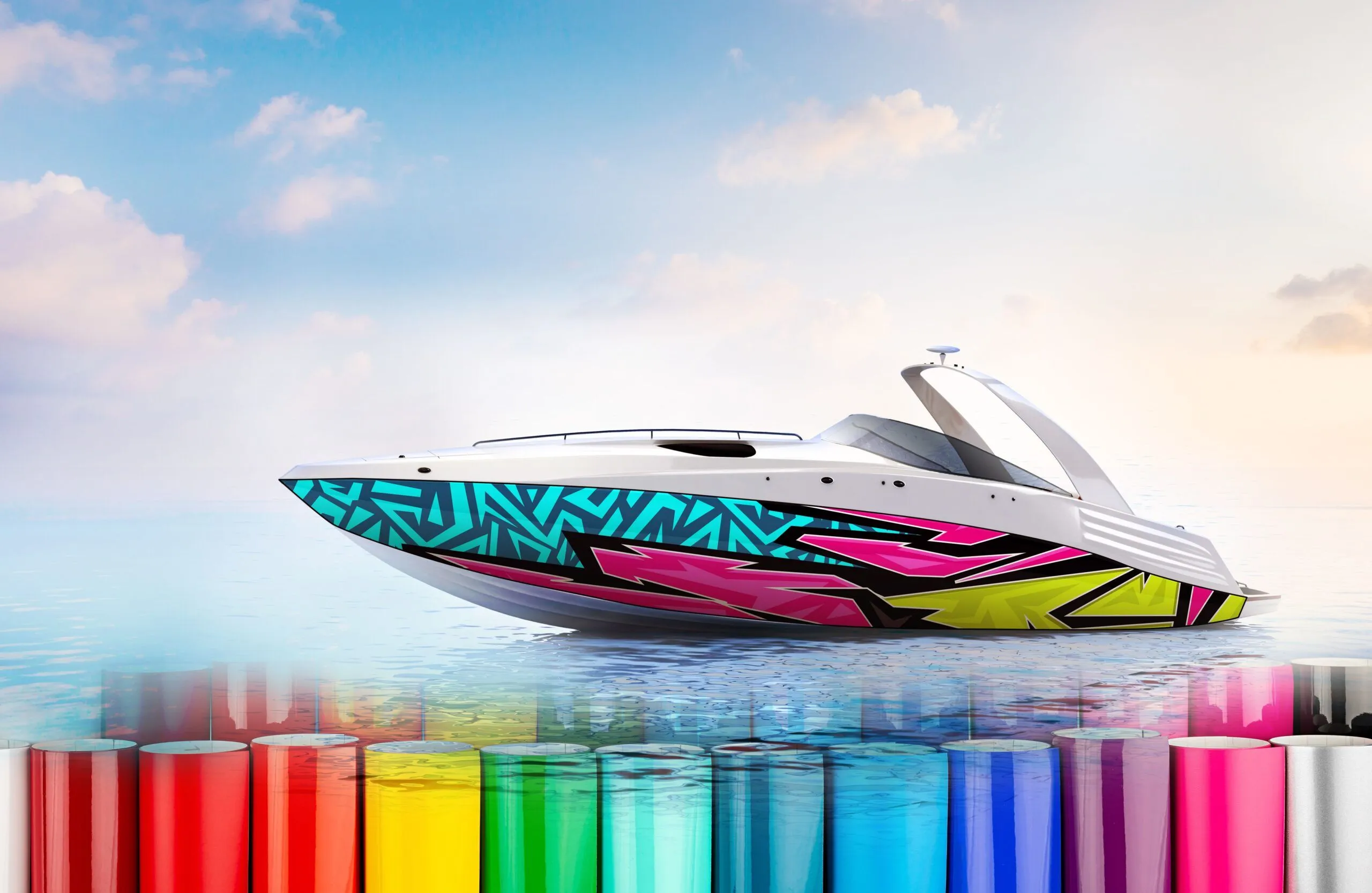 Custom wrap for boats