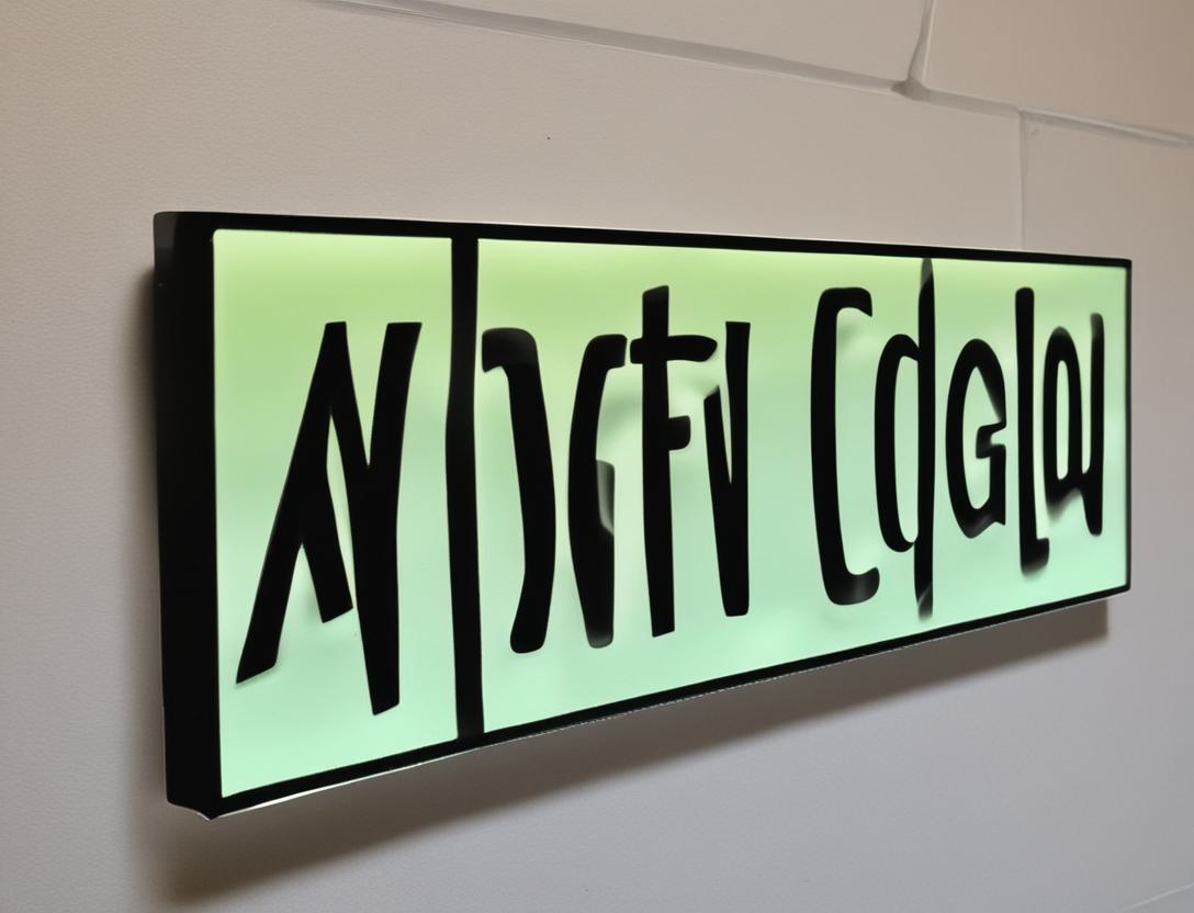 Customized Acrylic Glow Signs