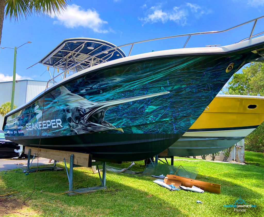 Custom Wrap for Boats